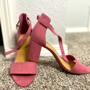 Pink Block Heels